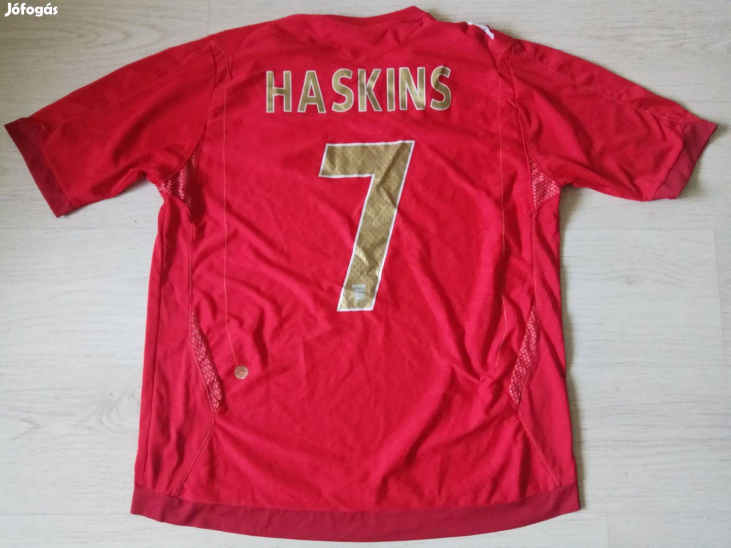 Anglia Angol válogatott Umbro 7# Haskins piros focimez XL