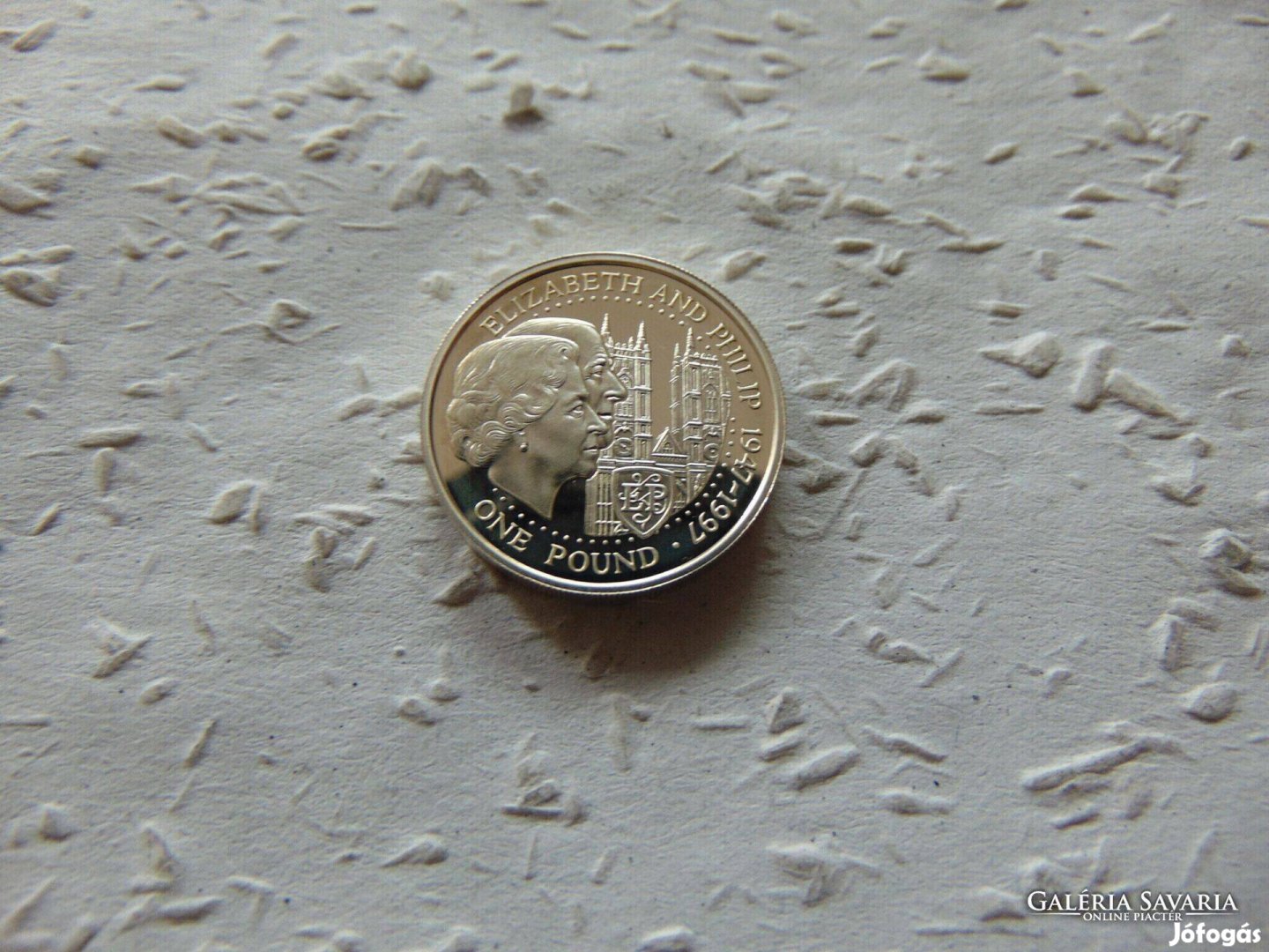 Anglia Csatorna - Szigetek ezüst 1 pound - font 1997 PP 9.54 Gramm