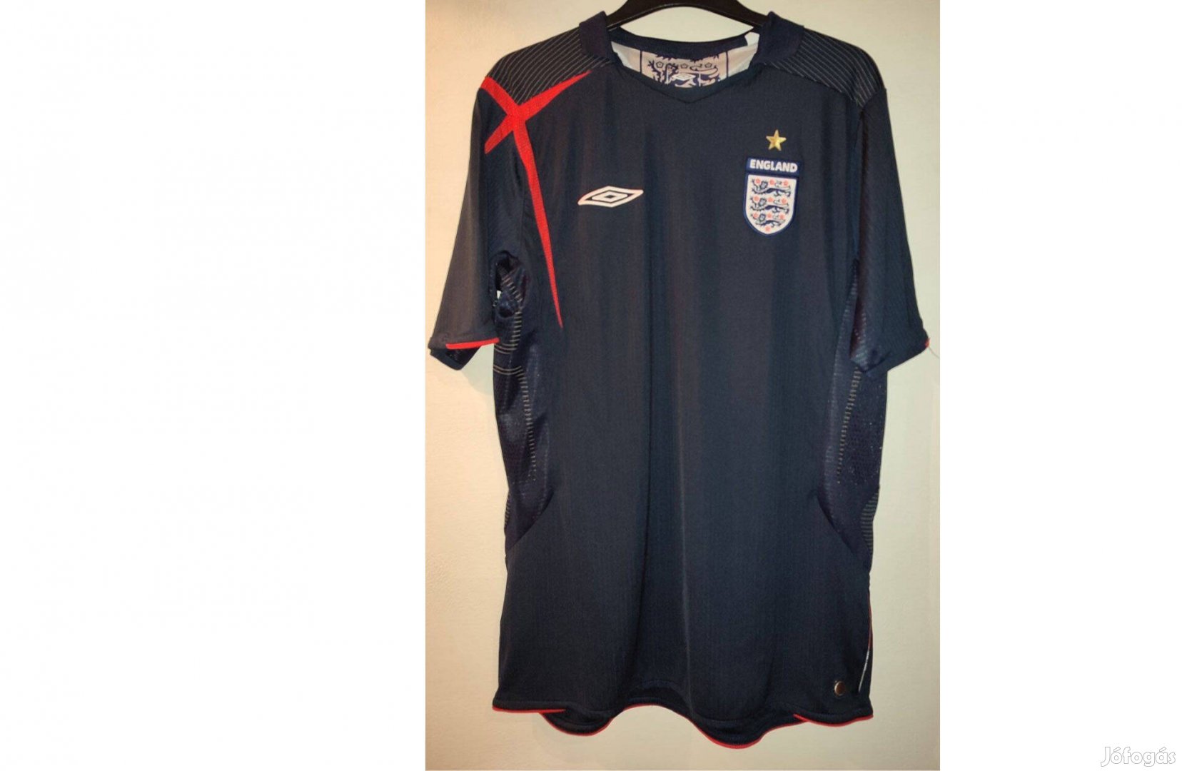 Anglia sötétkék eredeti Umbro 2005-07 mez (L)