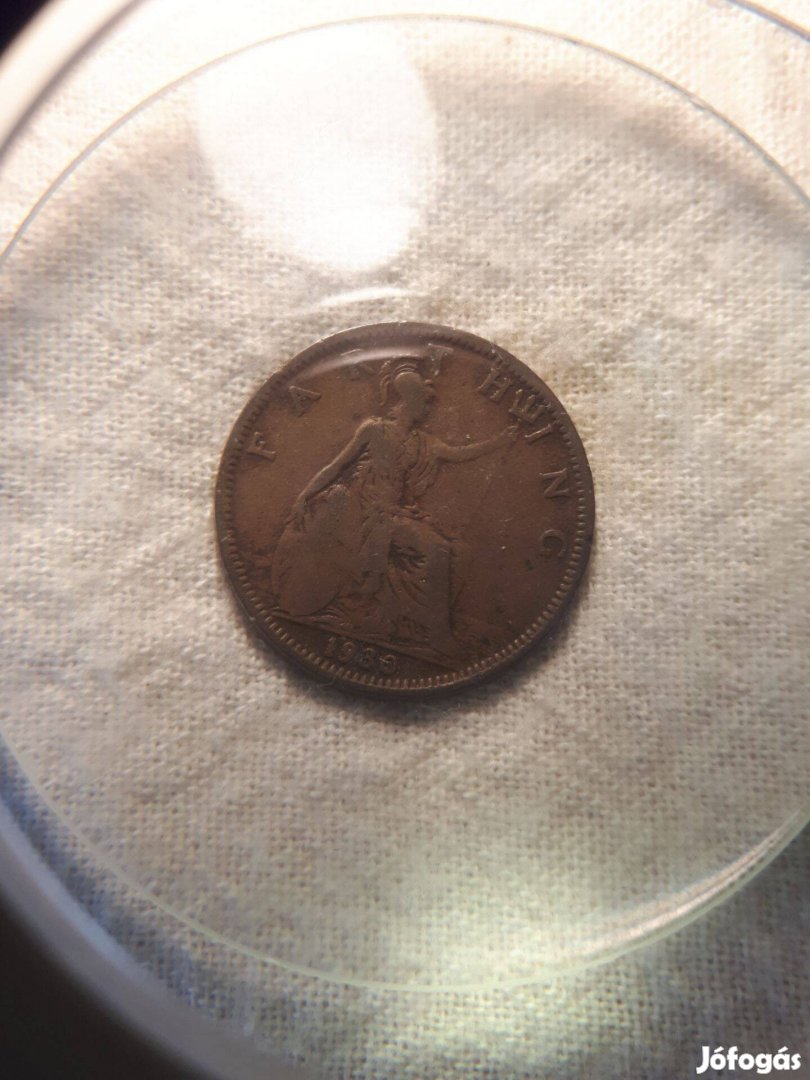 Angol Farthing 1930 Forgalomban volt