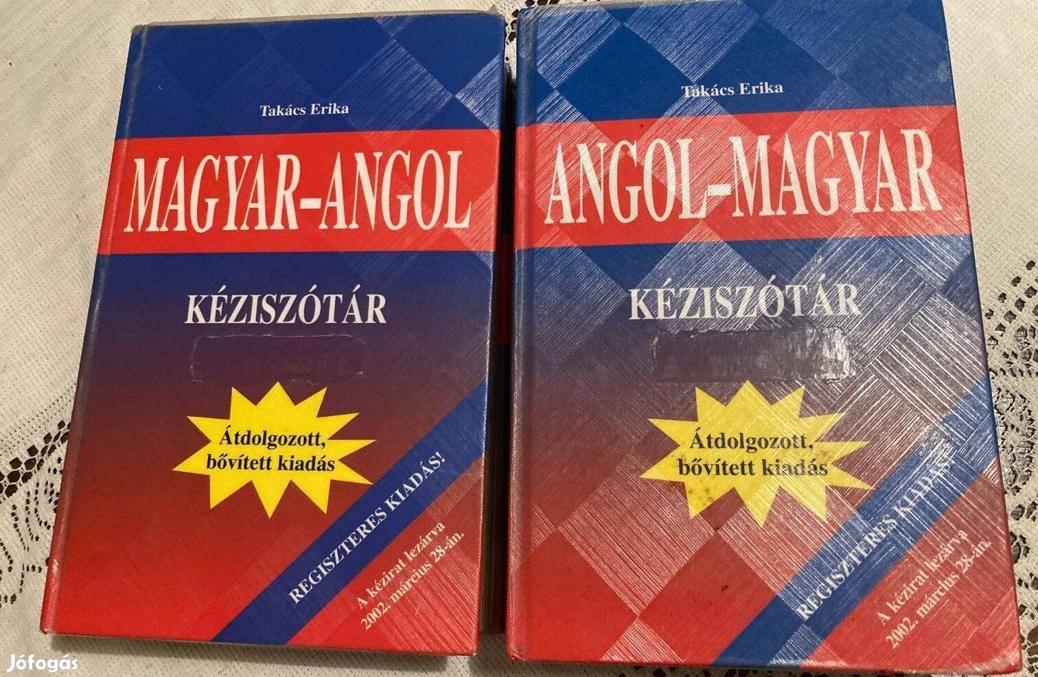 Angol-Magyar és Magyar-Angol szótár eladó / Vác