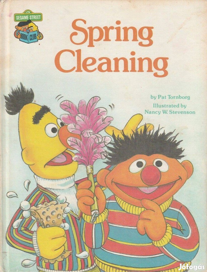 Angol Sesame Street Spring Cleaning Szezám utca báb rajzos USA