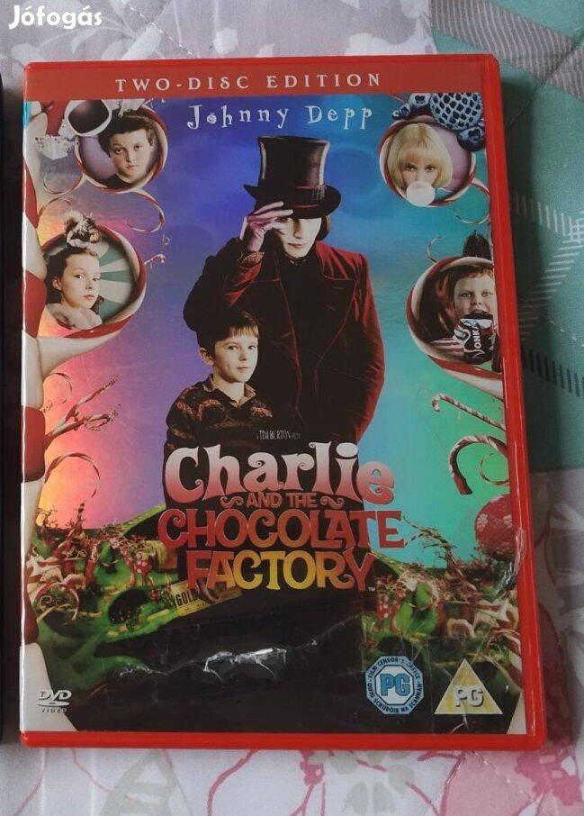 Angol duplalemezes Charlie és a csokigyár DVD