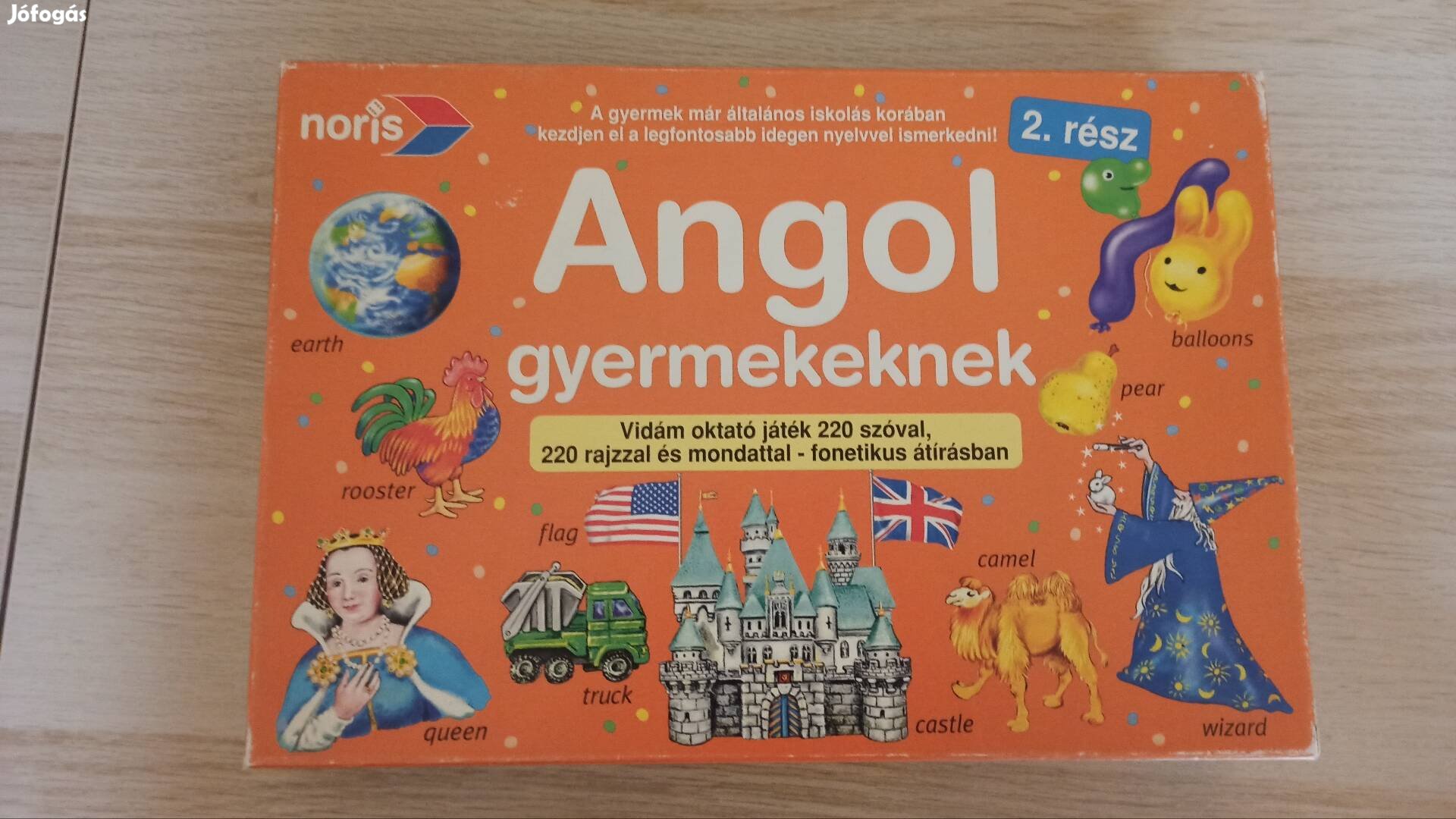 Angol gyermekeknek oktató játék
