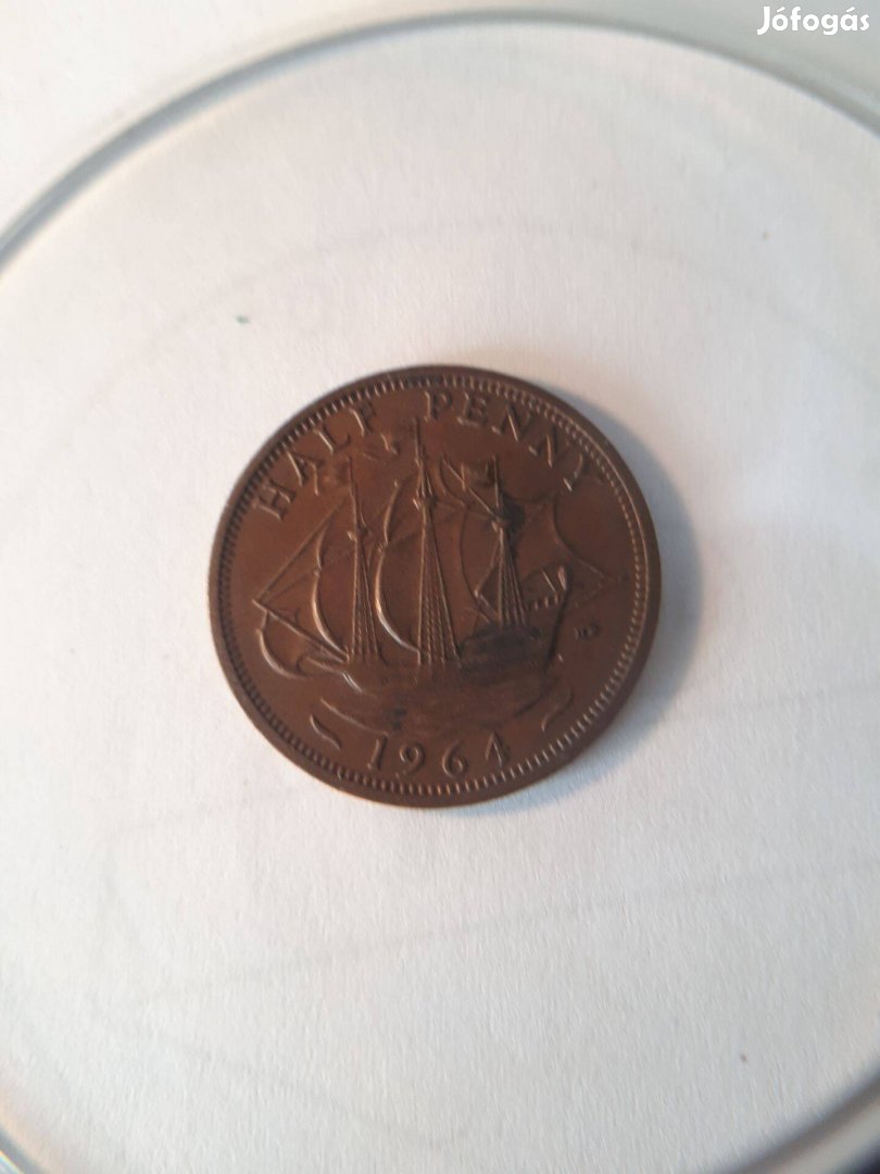 Angol half penny 1964