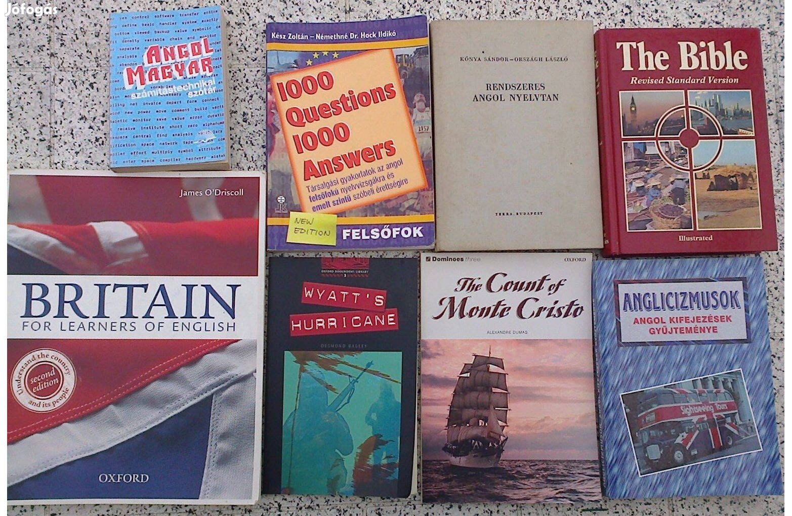 Angol könyvek nyelvkönyvek egyben vagy külön-külön olcsón