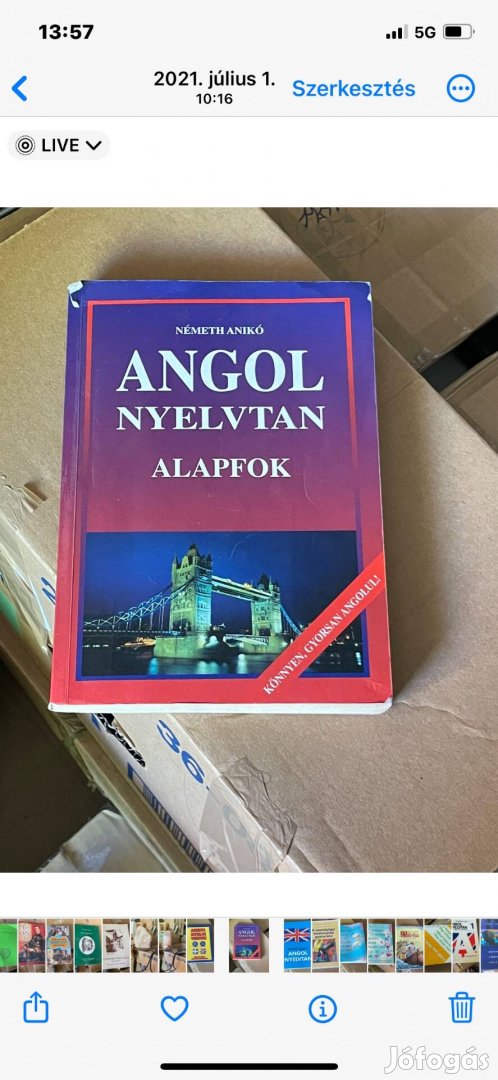 Angol nyelvi könyvek