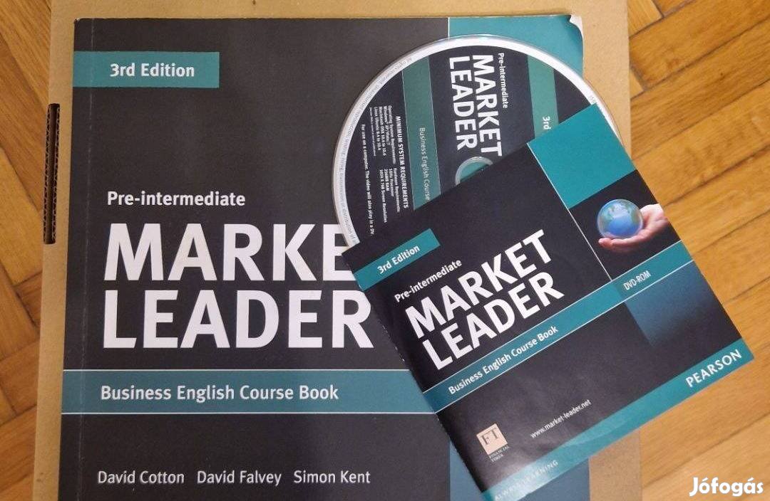 Angol nyelvkönyv: Market Leader, pre intermediate CD- vel