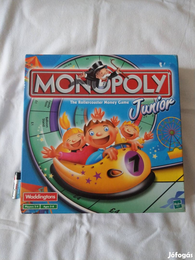 Angol nyelvű Monopoly Junior társasjáték