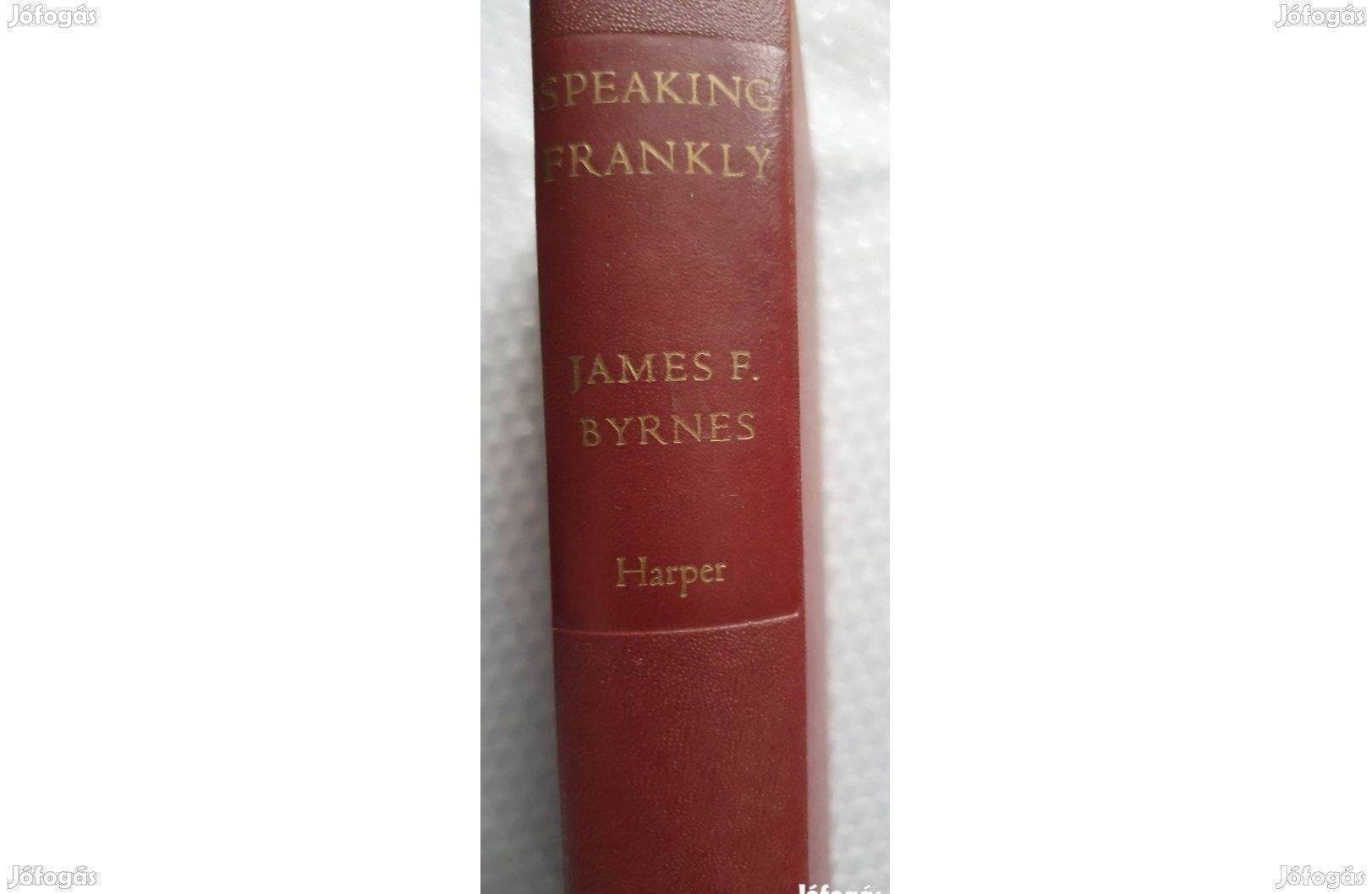 Angol nyelvű könyv James F. Byrnes-Speaking Frankly 1947 igaz történet