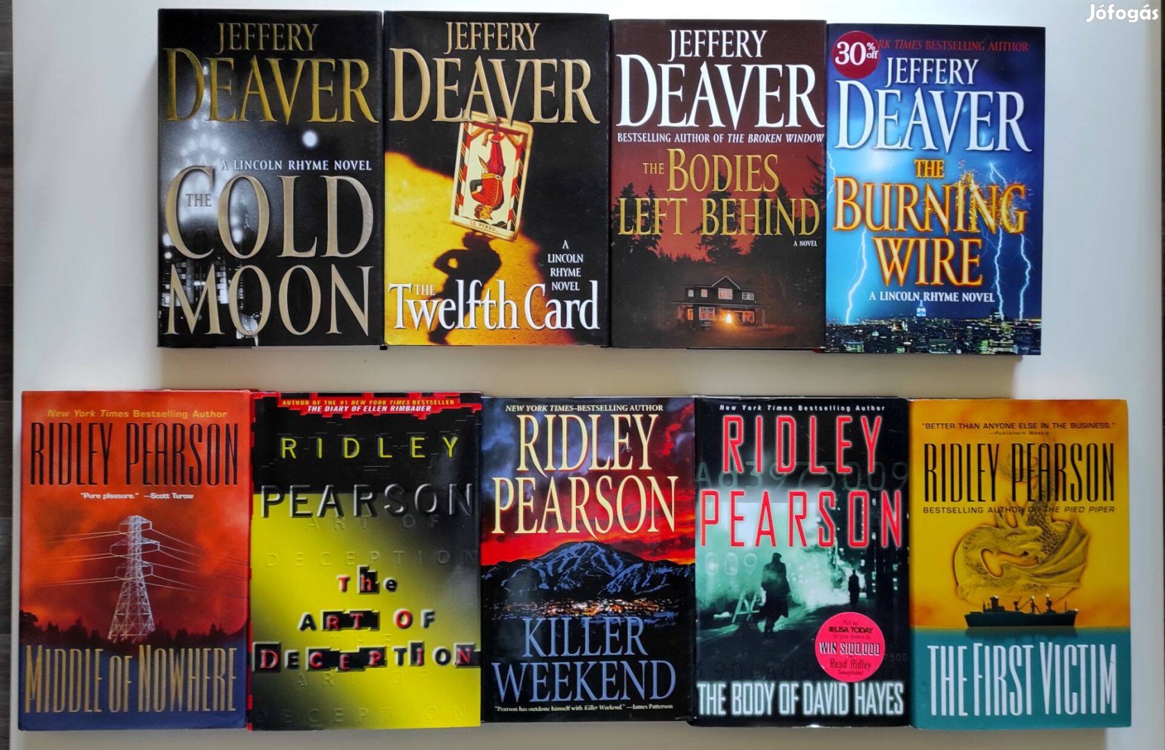 Angol nyelvű könyvek, krimik eladók