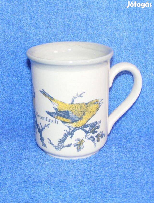 Angol porelán madaras bögre
