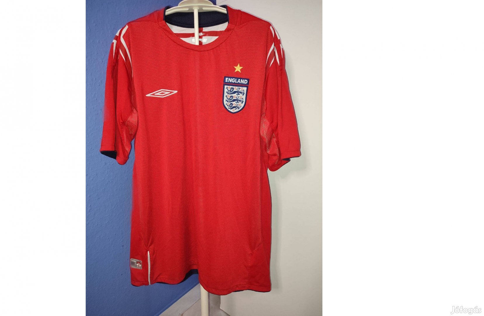 Angol válogatott eredeti Umbro 2004-2006 piros mez (M)