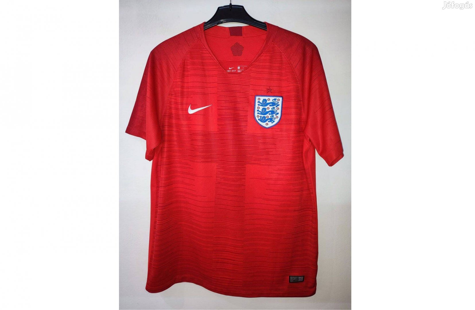 Angol válogatott piros eredeti Nike 2018-as mez (L)