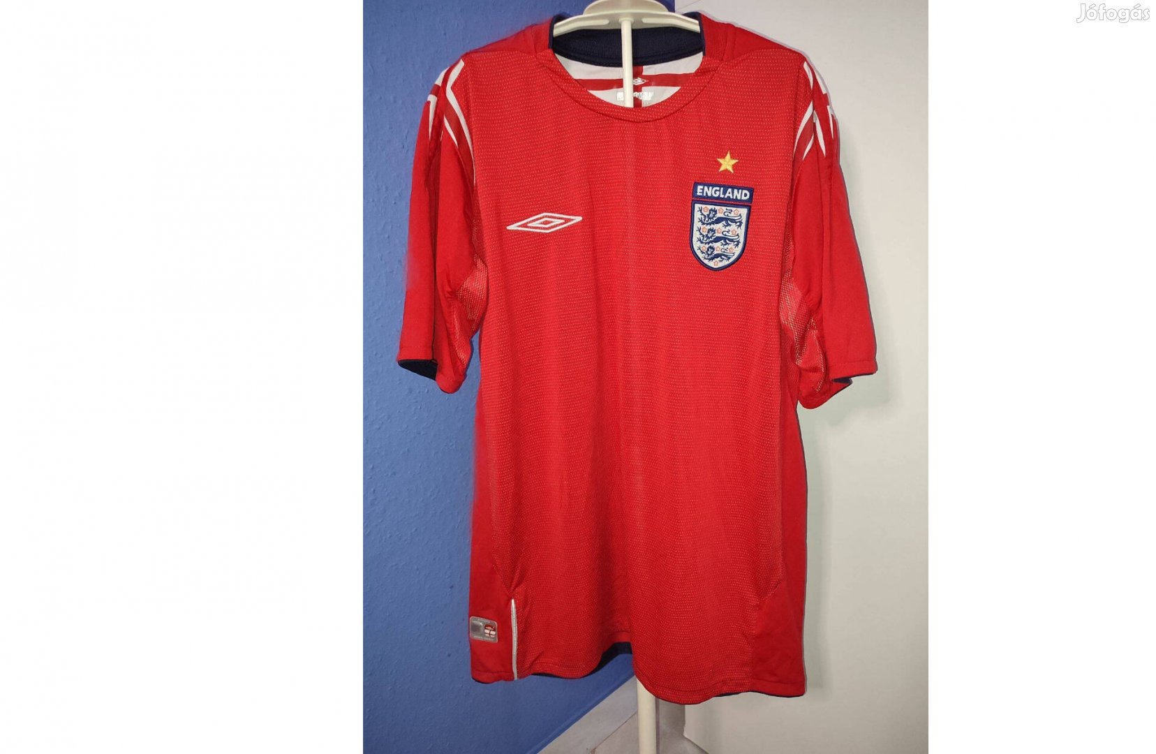 Angol válogatott piros eredeti Umbro 2004-2006 mez (M)