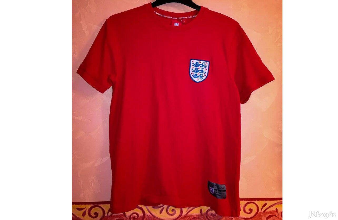 Angol válogatott szurkolói piros póló L
