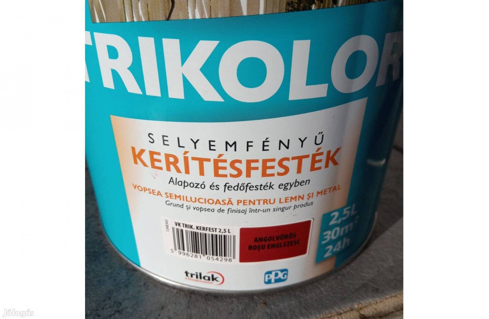 Angolvörös kerítésfesték