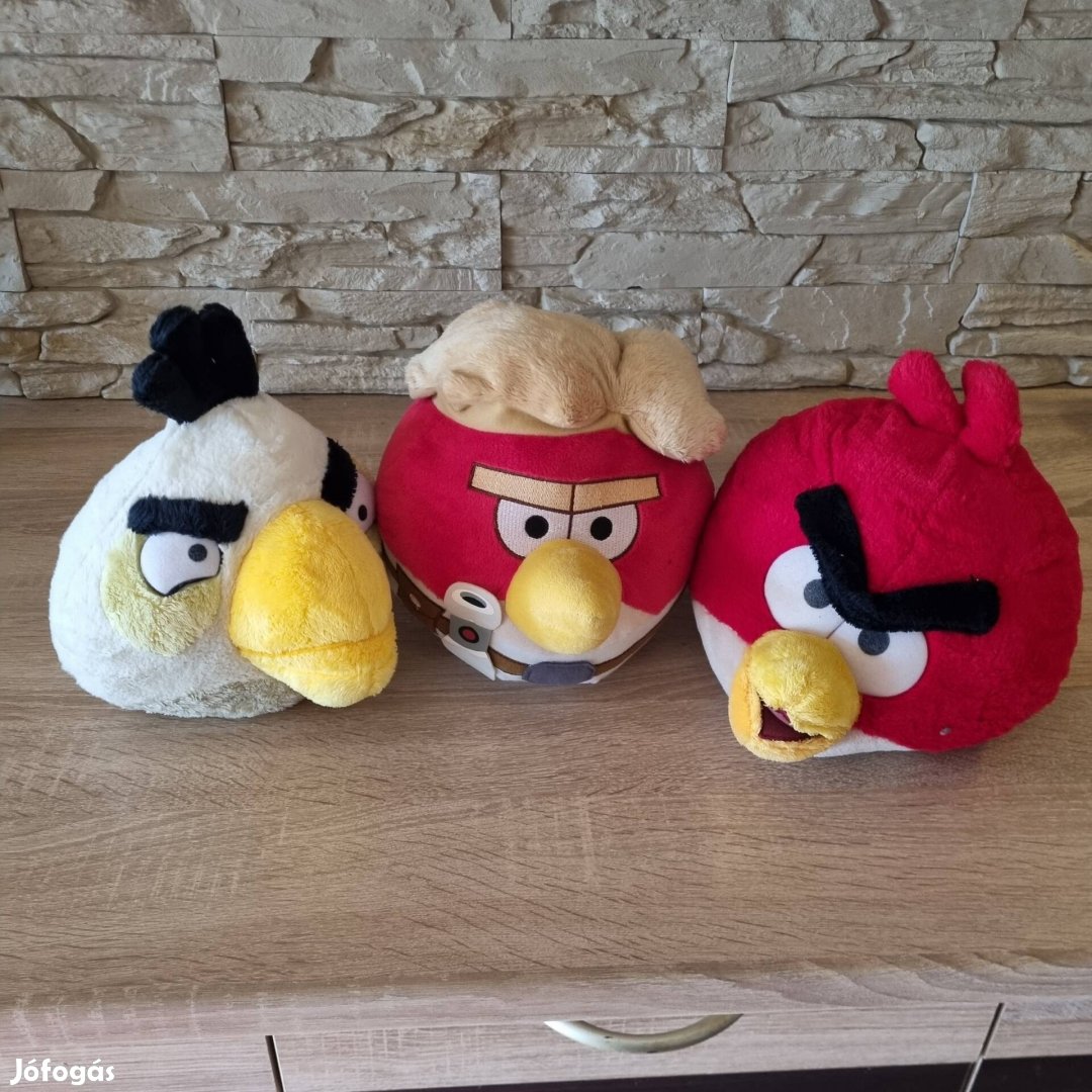 Angry Birds plüss 3 db