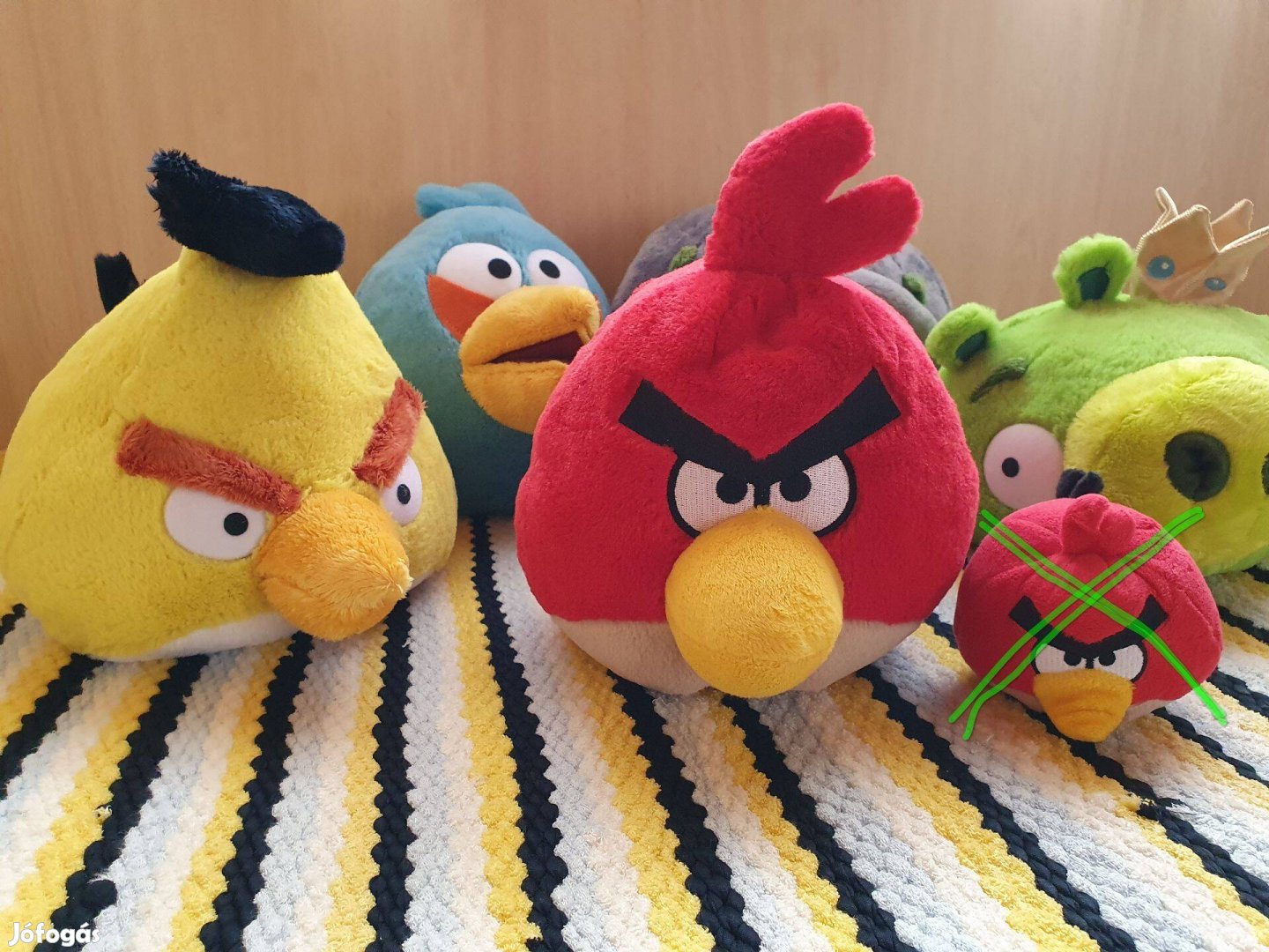 Angry Birds plüssök 5db nagy