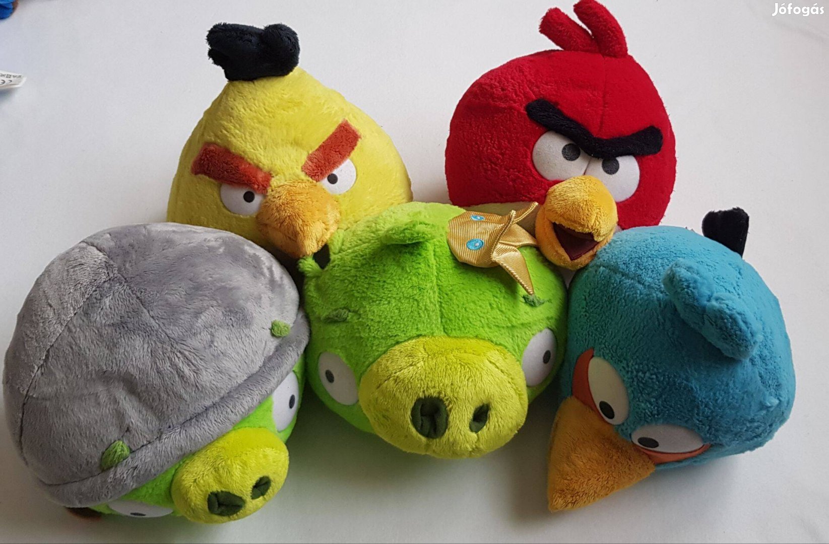 Angry birds plüss plüssök piros, kék, sárga madár, malac király