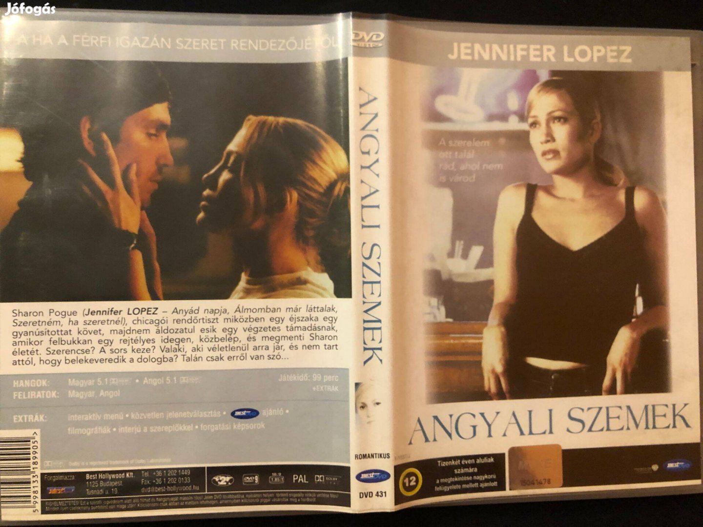 Angyali szemek (Jennifer Lopez, karcmentes) DVD