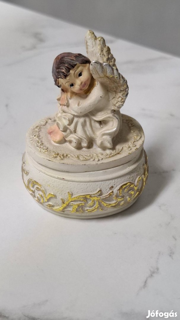 Angyalkás kis ékszer doboz