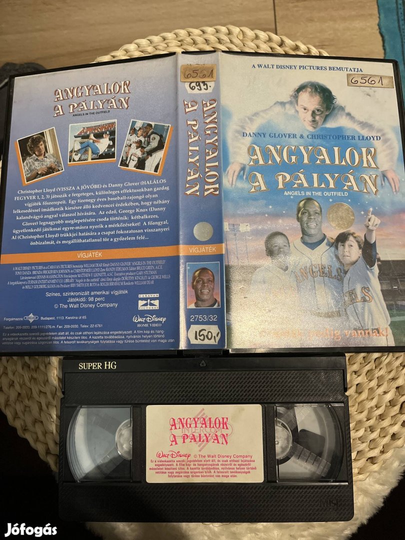 Angyalok a pályán vhs