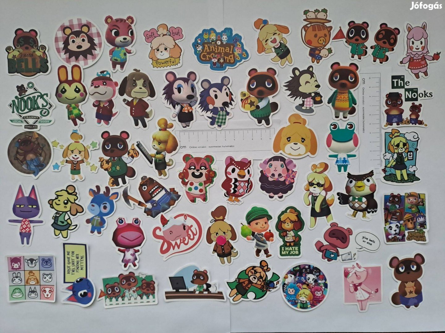 Animal Crossing 50 db matrica 4-6 cm Új