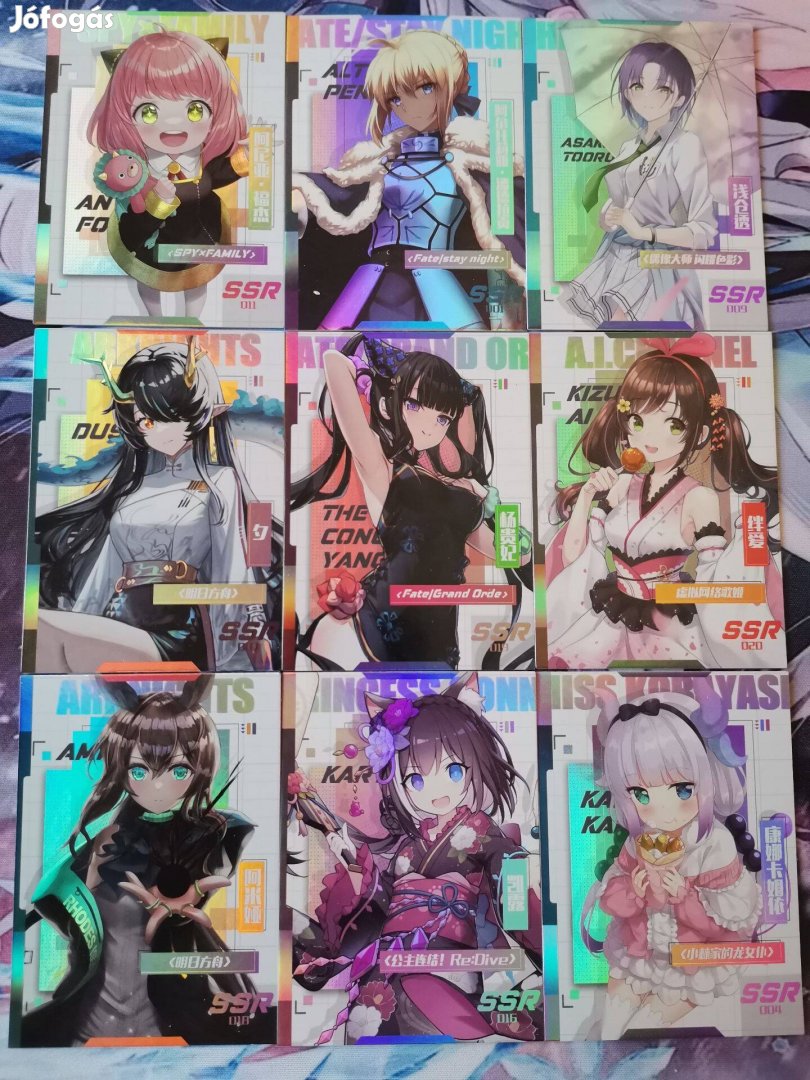Anime gyűjtői kártyák, Goddess Story - Eternal goddess 11db SSR kártya