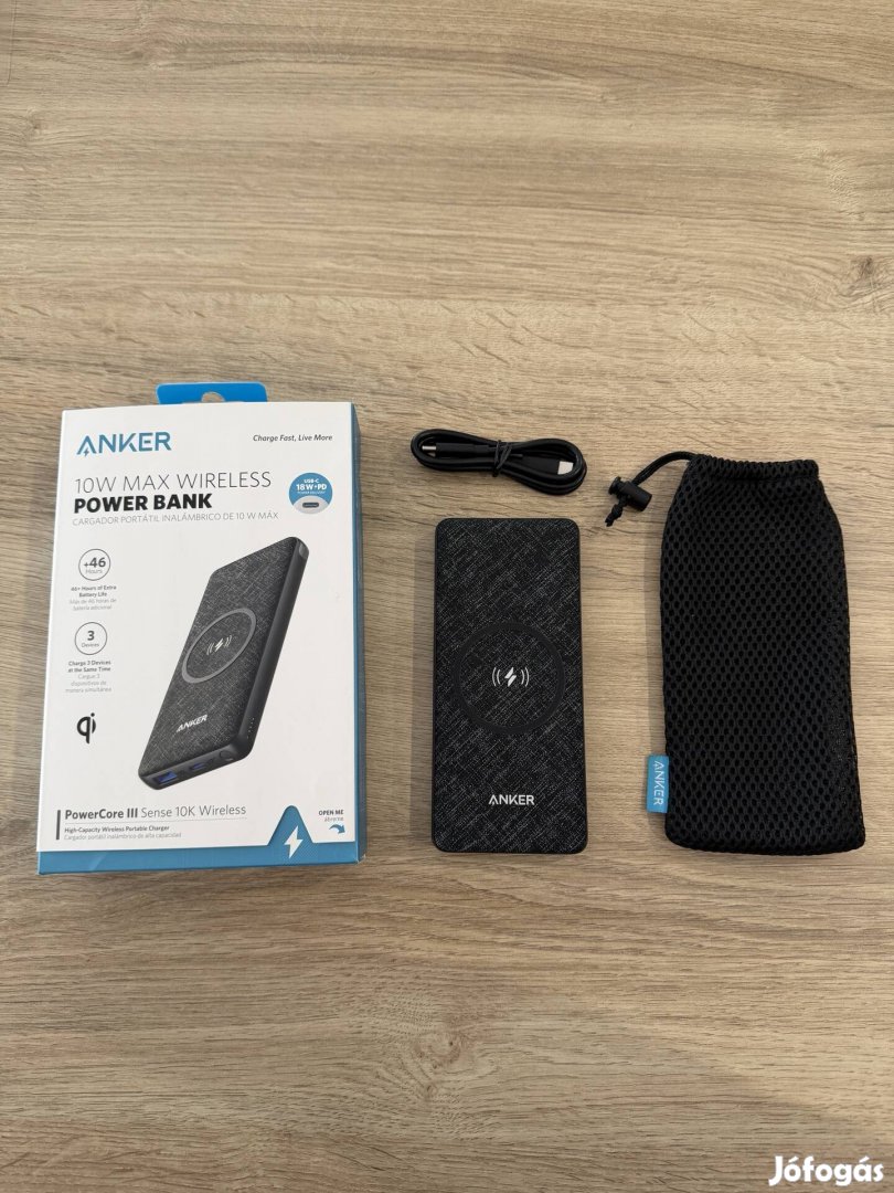 Anker Powercore III 10K Wireless - Vezeték Nélküli Powerbank
