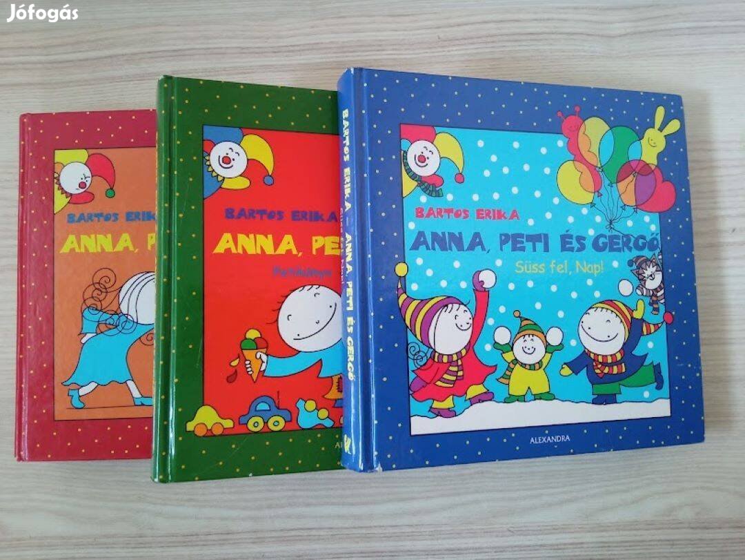 Anna, Peti és Gergő könyvek eladók
