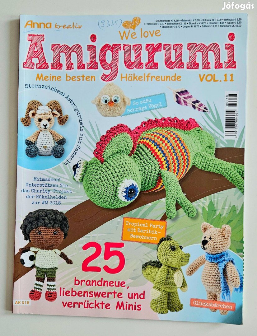 Anna kreativ Amigurumi német nyelvű horgolós