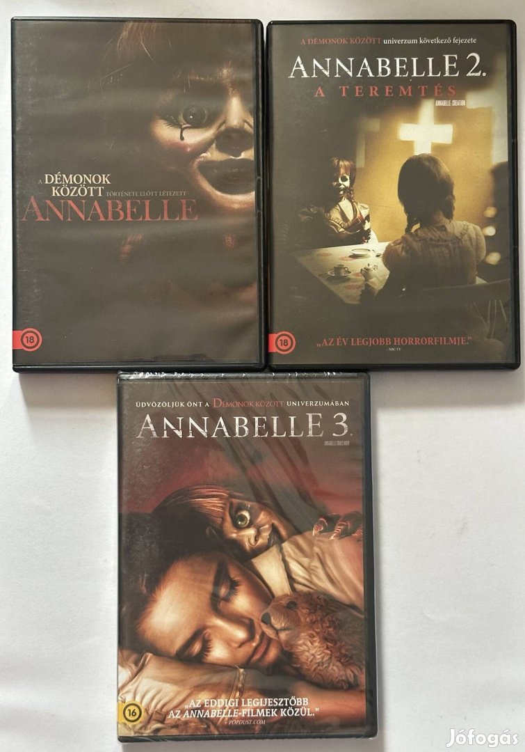 Annabelle trilógia dvd