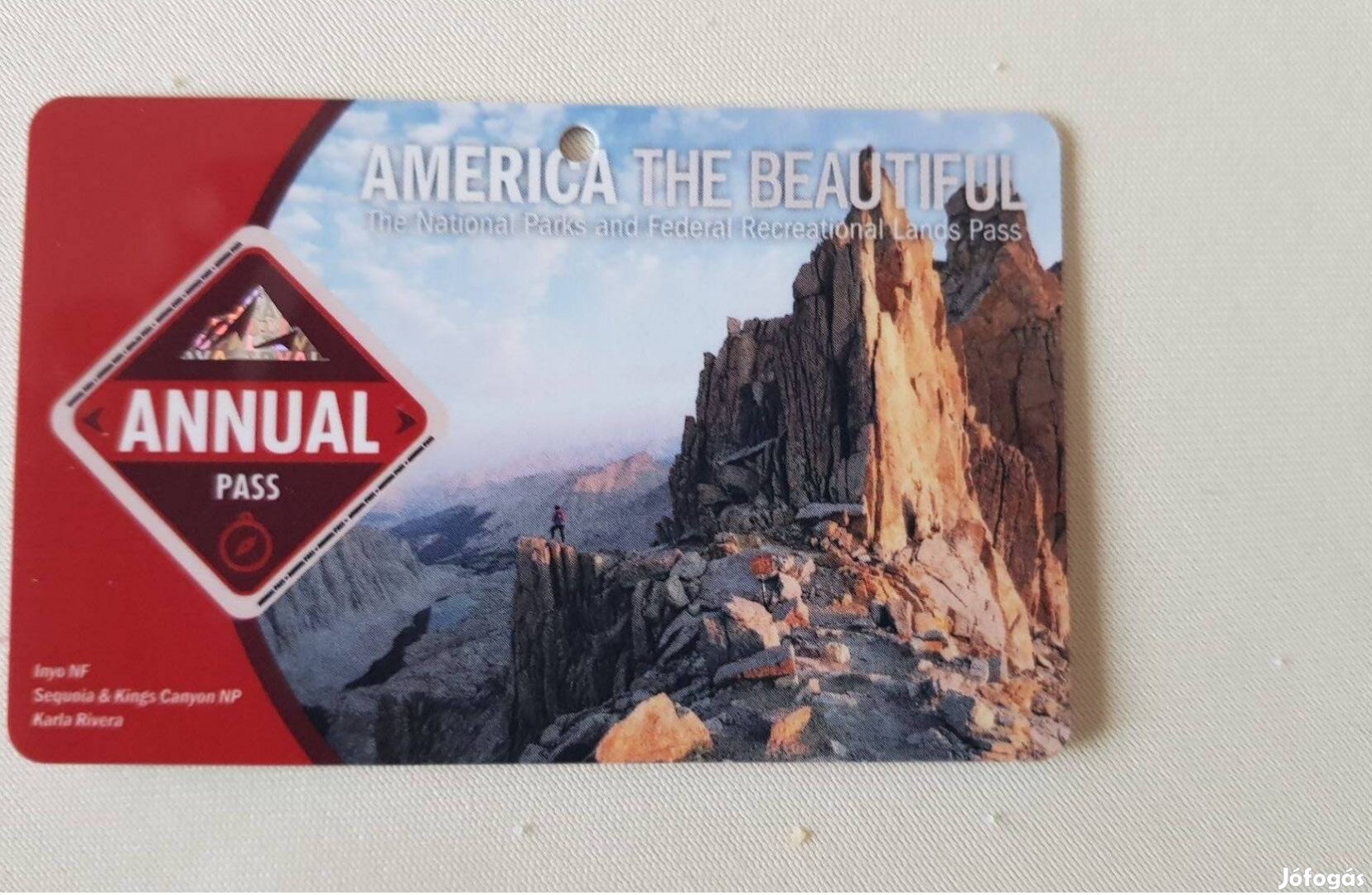 Annual Pass, America the Beautiful USA nemzetiparkokhoz belépőkártya