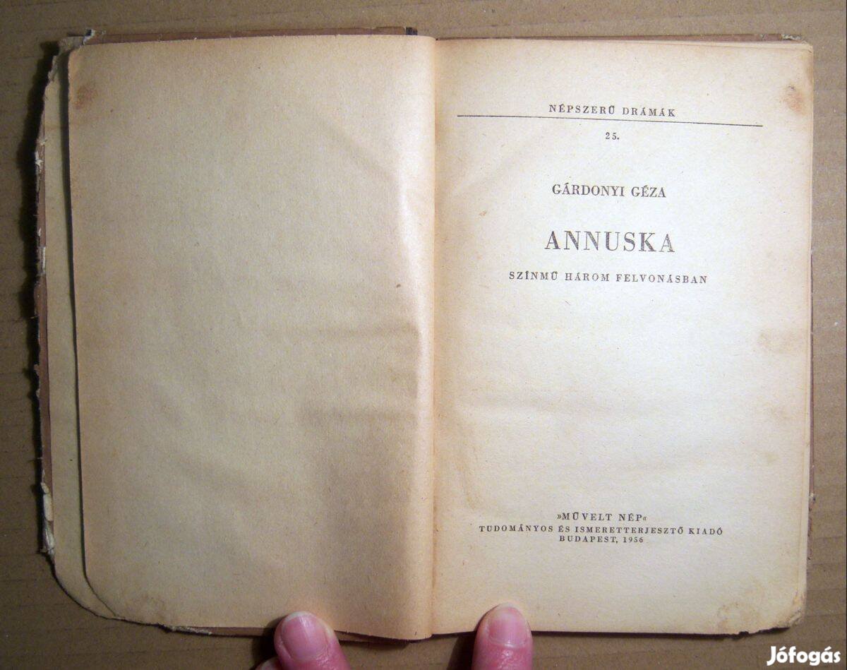 Annuska (Gárdonyi Géza) 1956 (viseltes) 6kép+tartalom