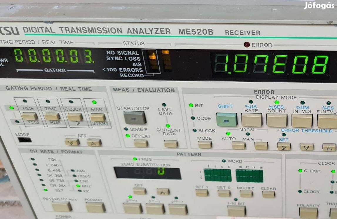 Anritsu Digital Transmission Analyzer ME520B Receiver - retro műszer