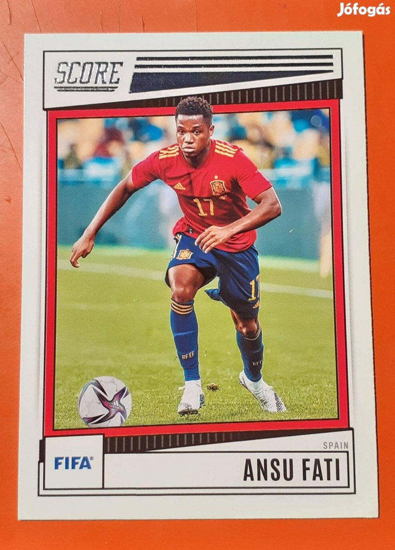 Ansu Fati ( Spanyol válogatott ) Panini Fifa Score focis kártya