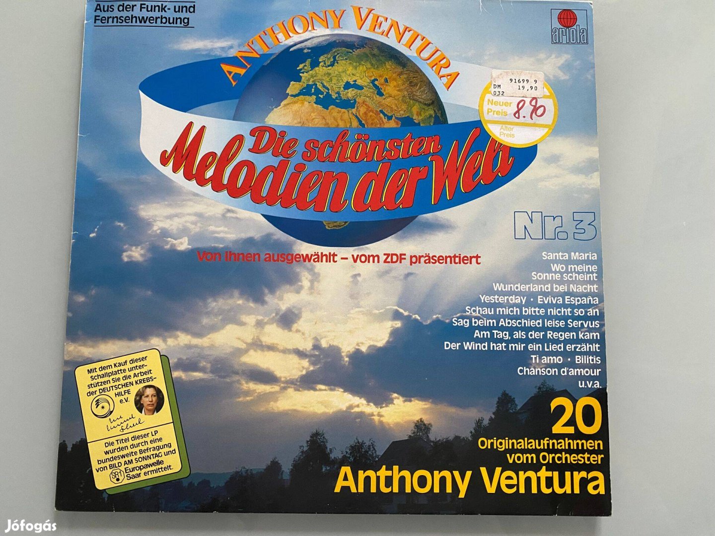 Anthony Ventura: Die Schönsten Melodien Der Welt Nr. 3 bakelit, vinyl