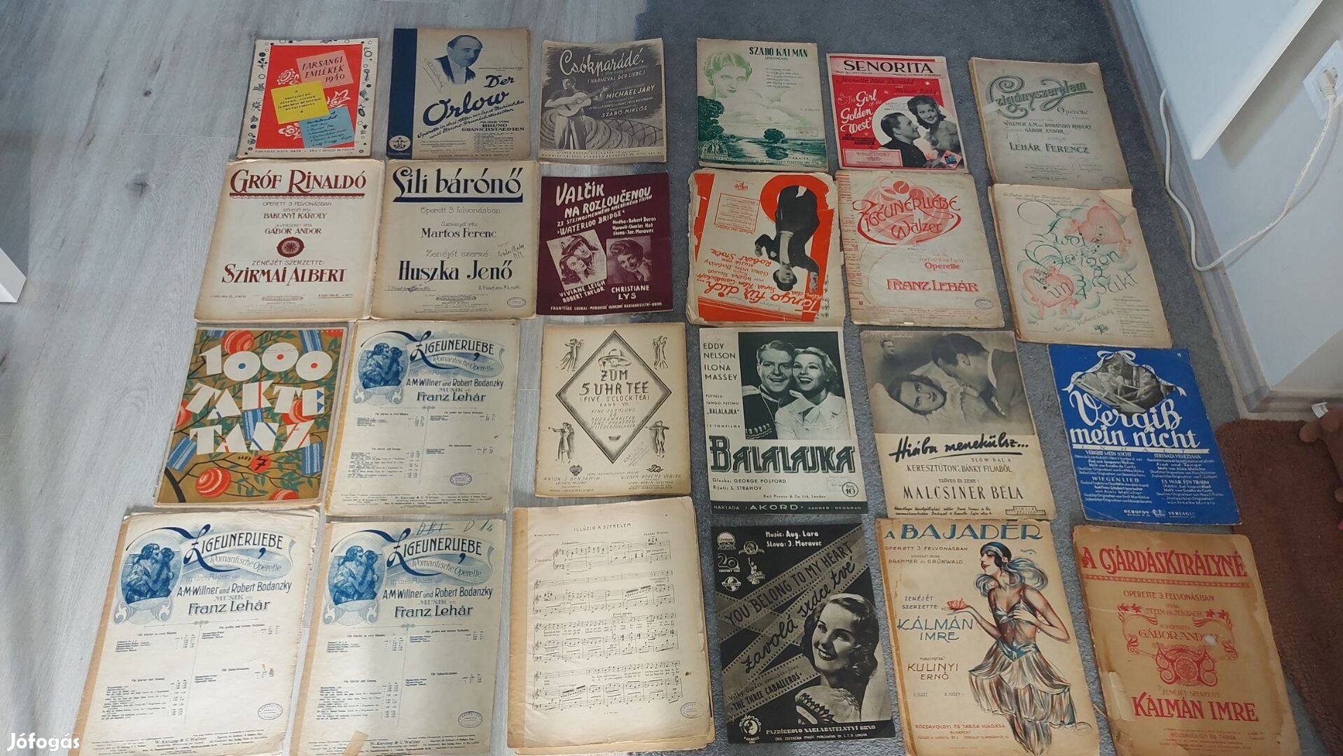 Antik 100 éves kották 990Ft Siófok