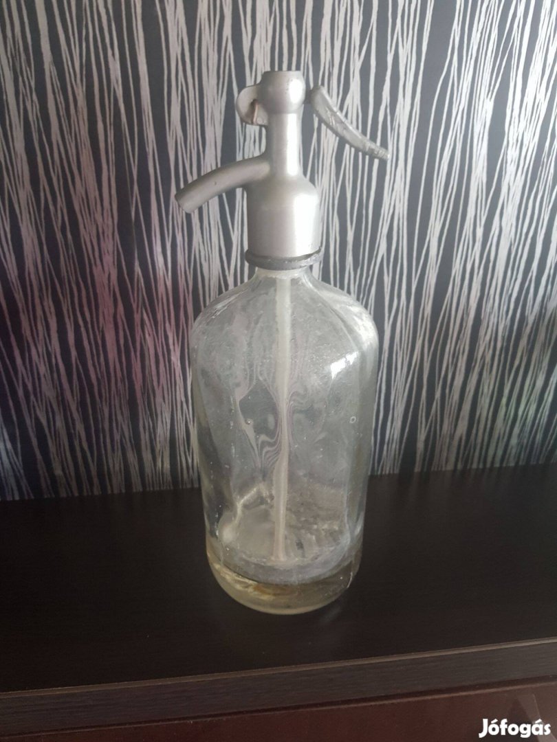 Antik 1 literes szódás üveg