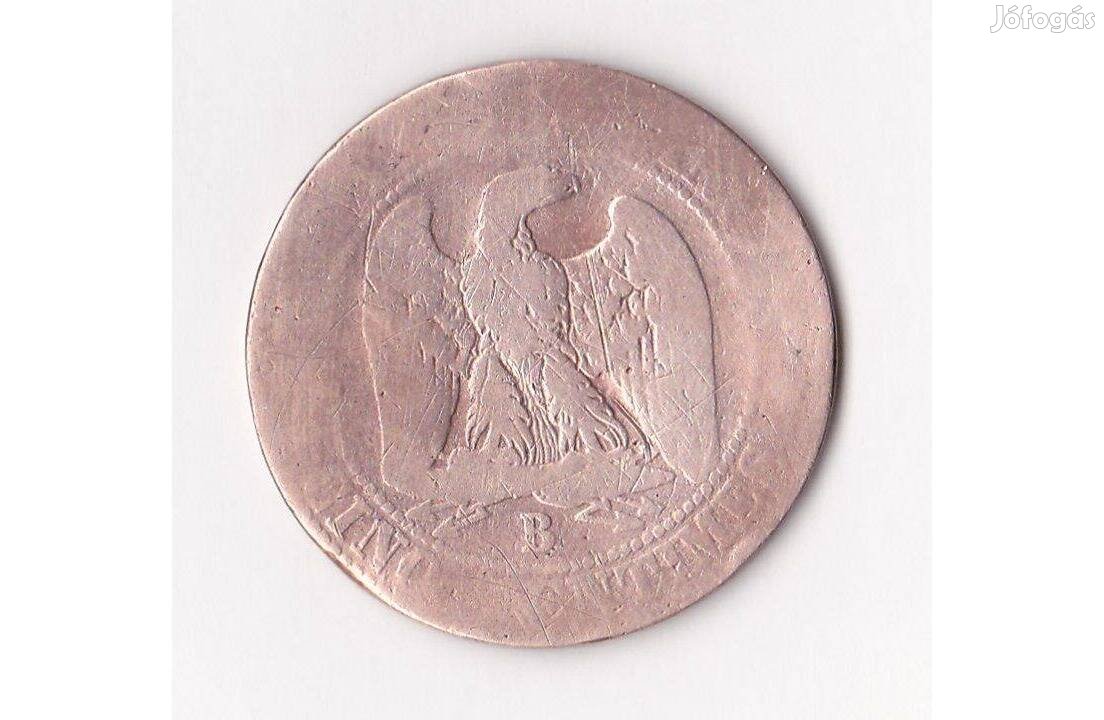 Antik 5 centimes 1855 B III. Napoleon pénz érme
