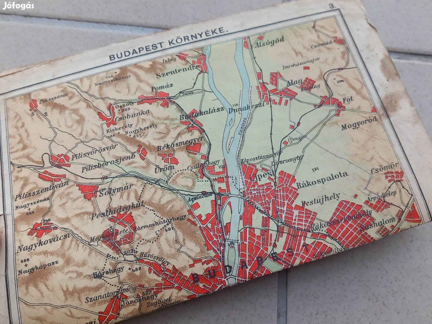 Antik Budapest térkép