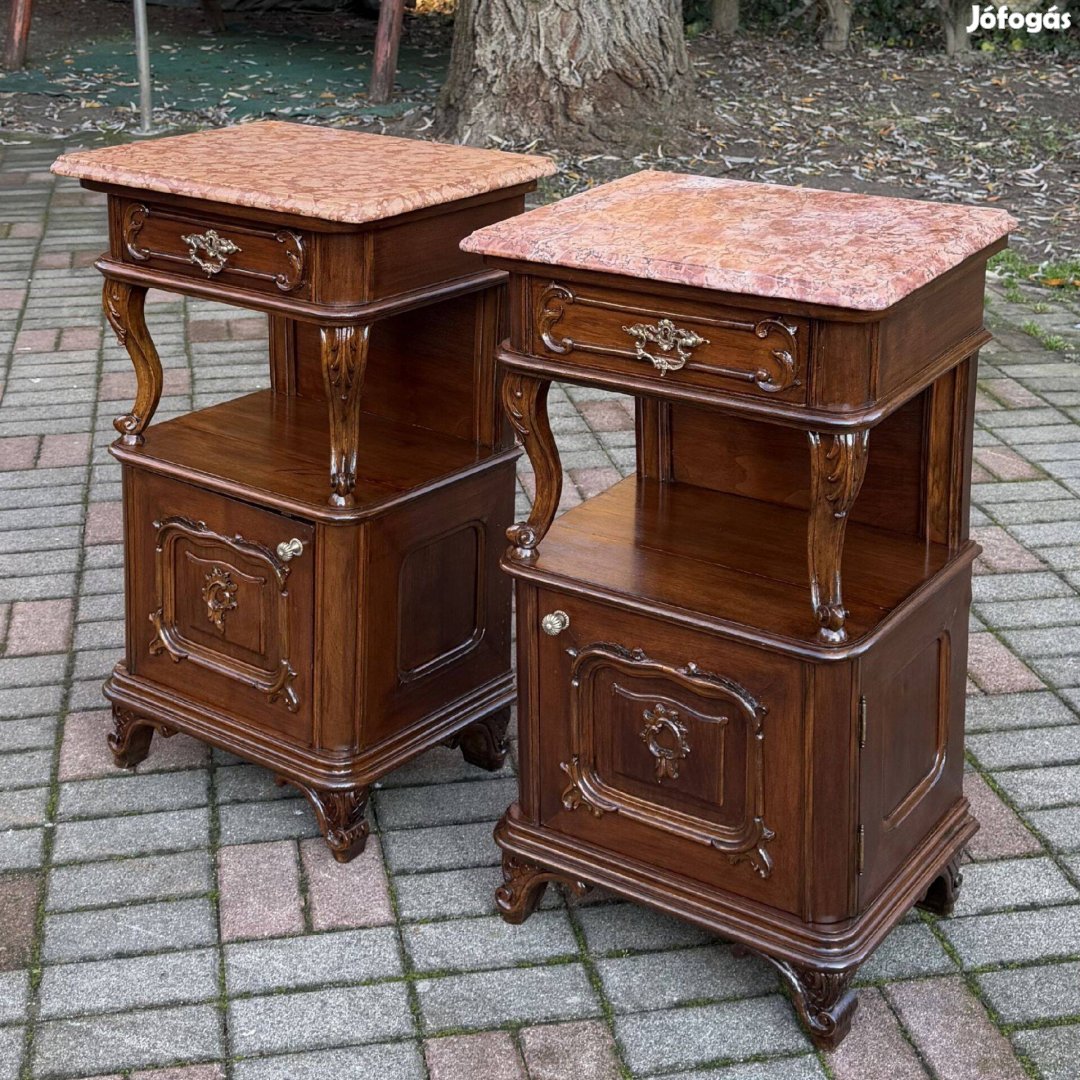Antik Bútor - Neobarokk éjjeliszekrény párban