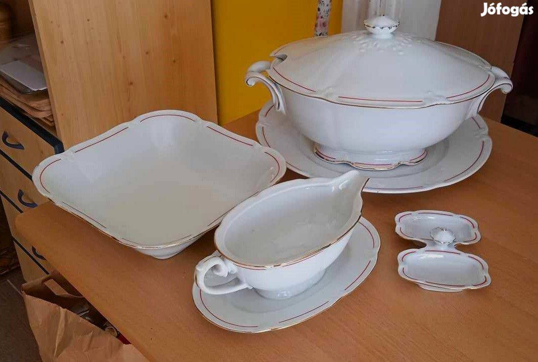 Antik Drasché csodás, elegáns porcelán tálalók