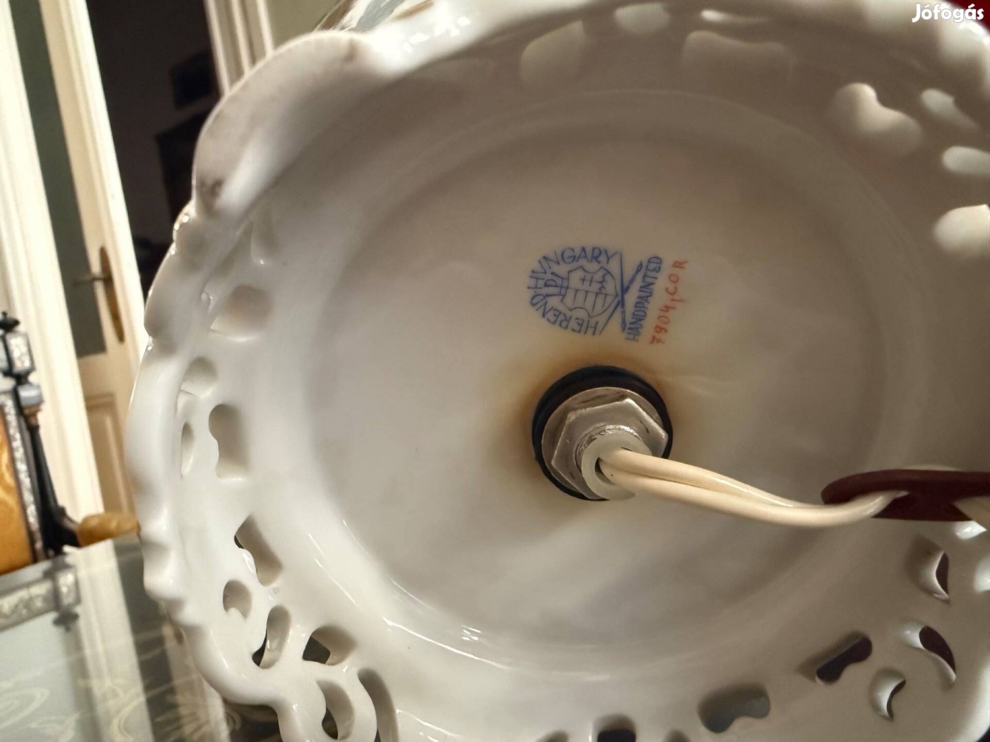 Antik Herendi lámpa - húsz943 6613