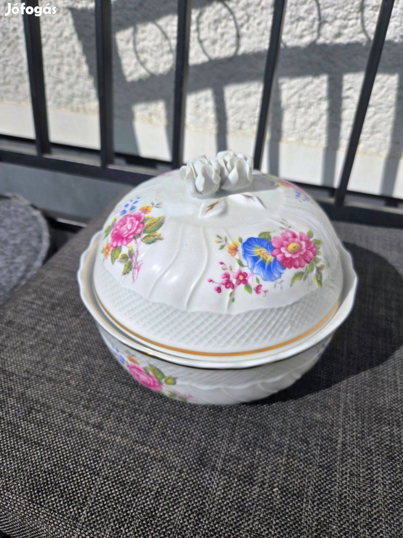 Antik Hollóházi porcelán bonbonier Debrecen