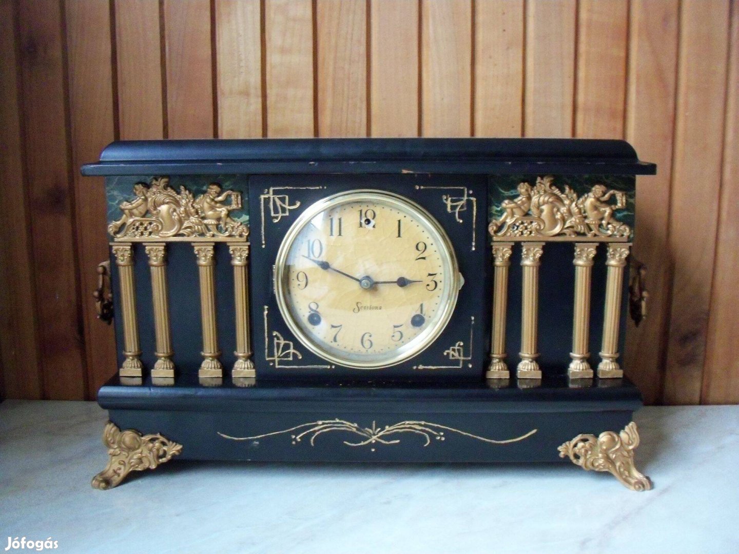 Antik Sessions USA kandalló óra kanadallóóra asztali óra
