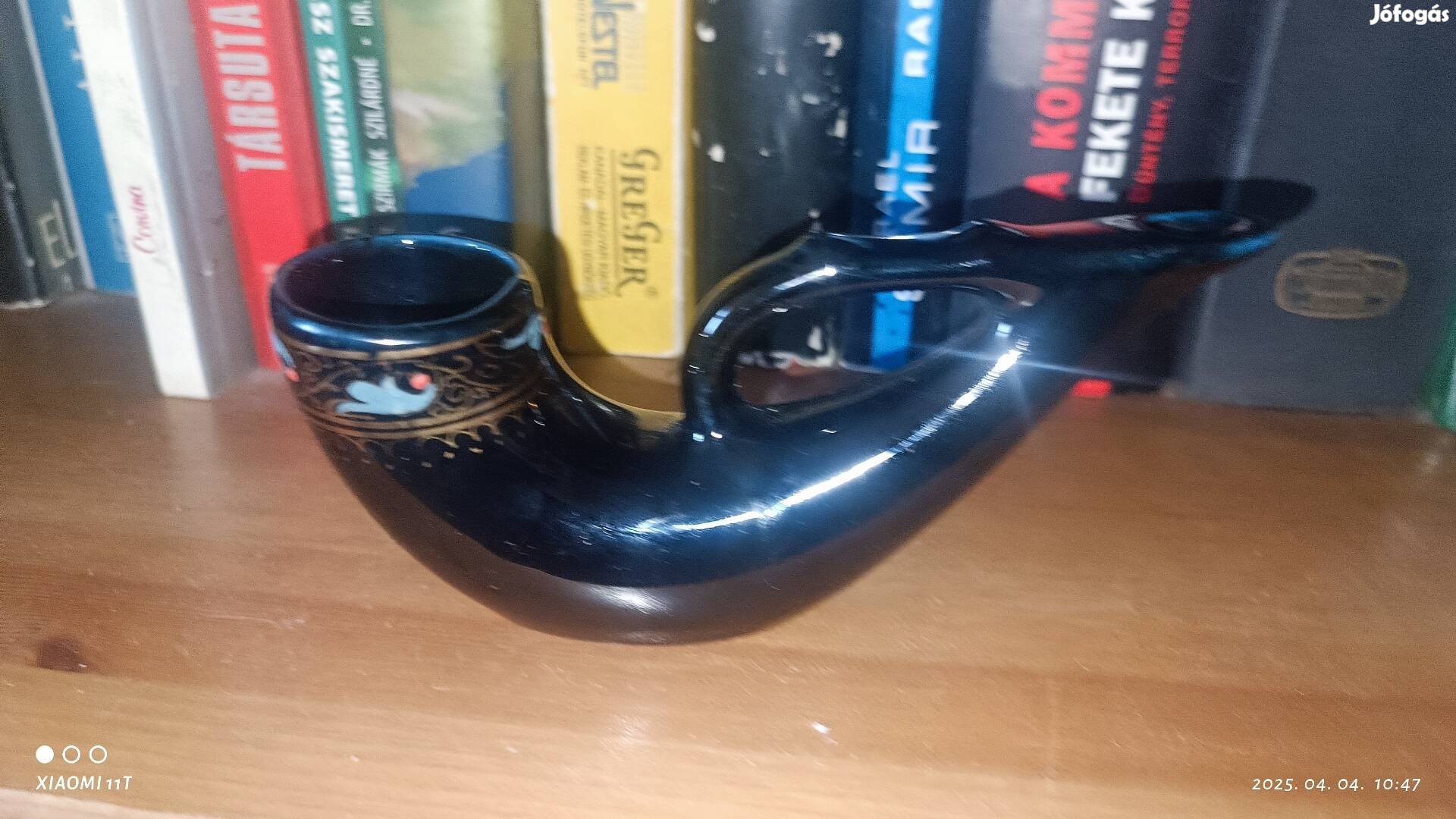 Antik Szovjet retro jelzett porcelán /kerámia pipa ritkaság. Posta 