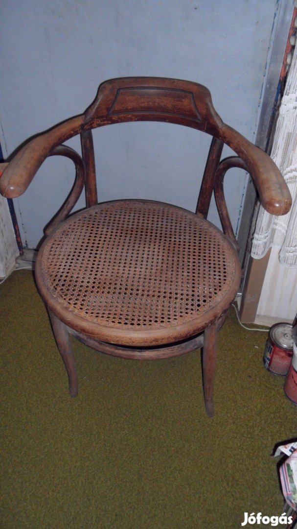 Antik Thonet "nádazott" karosszék szék ülőke minőségi vintage termék