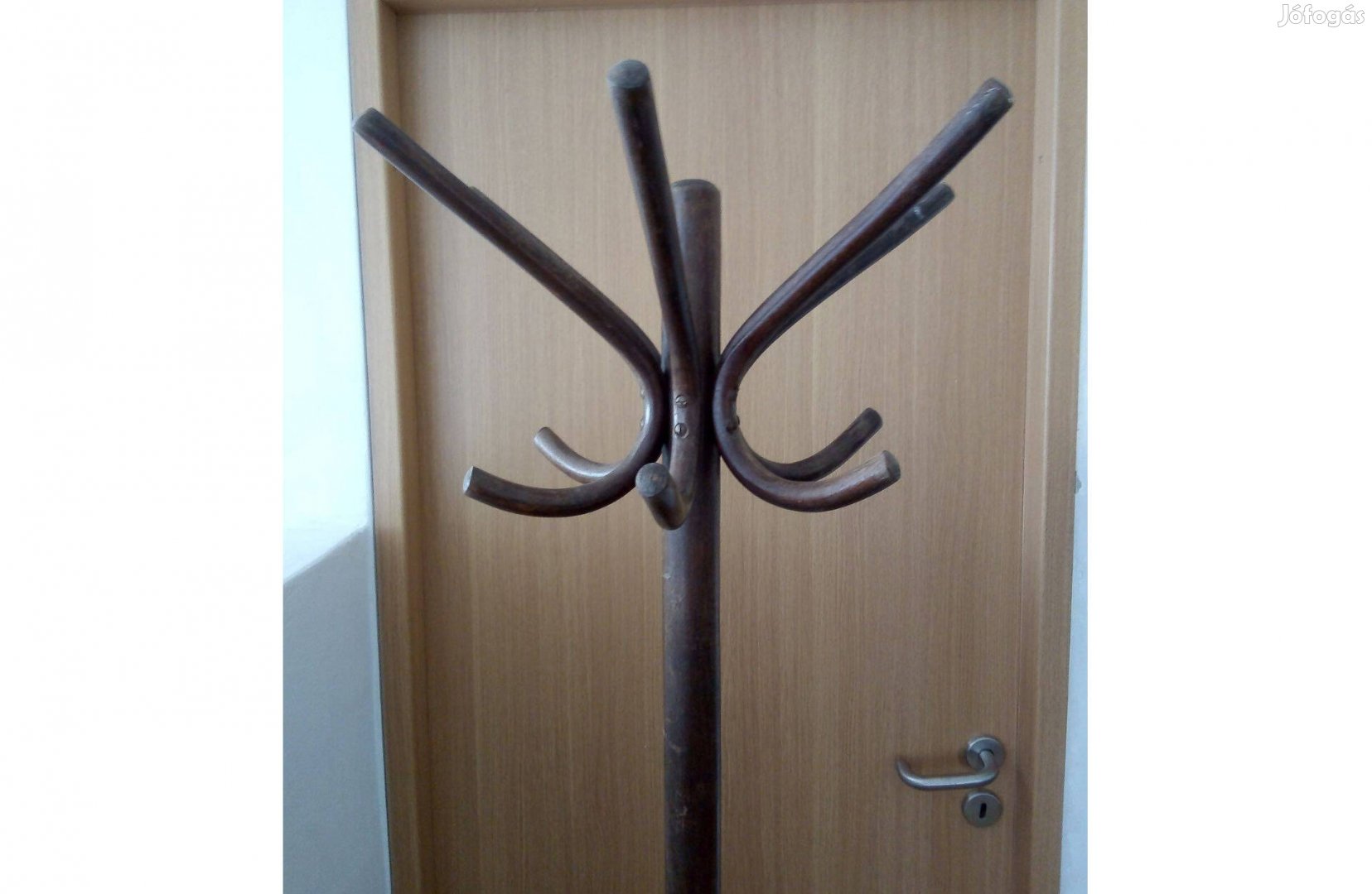 Antik Thonet fogas, eredeti álló fafogas